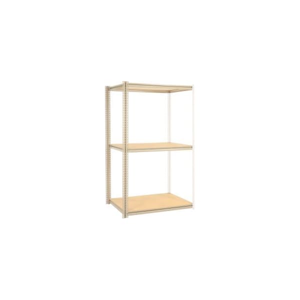 Global Equipment High Capacity Add-On Rack 48x48x843 Levels Wood Deck 1500 Lb Per Level Tan 581000 - main